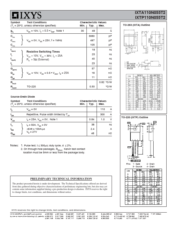 IXTP110N055T2