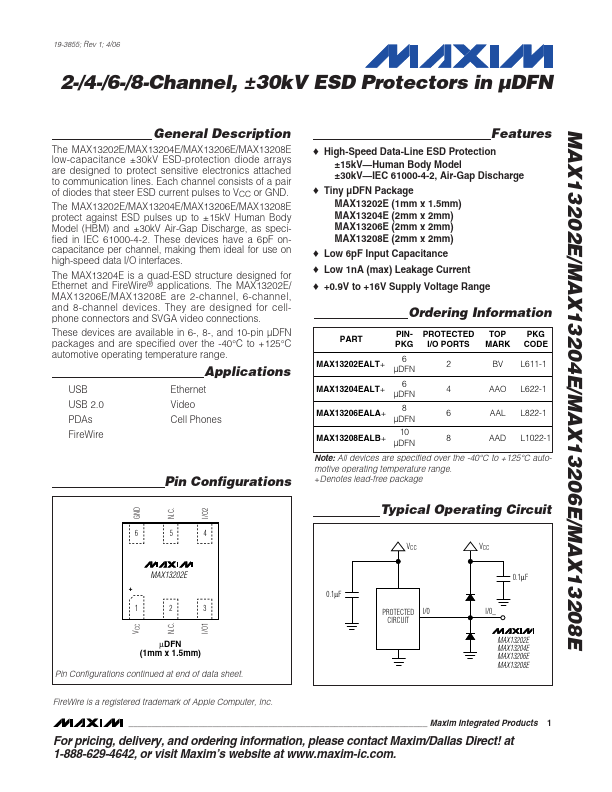 MAX13202E Maxim Integrated