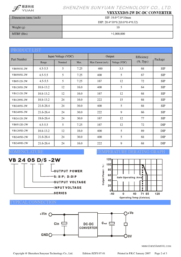 VB1205D-2W