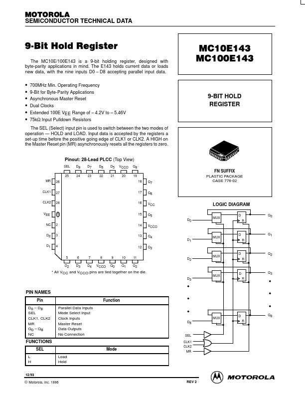 MC100E143 Motorola