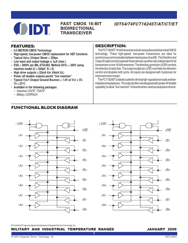 IDT74FCT16245ET