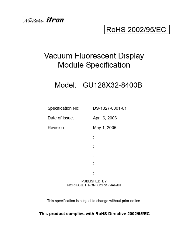 <?=GU128X32-8400B?> डेटा पत्रक पीडीएफ