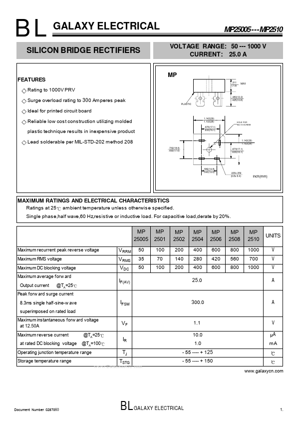 MP2510 GALAXY ELECTRICAL