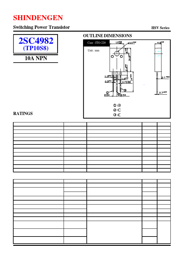 2SC4982 Shindengen Electric Mfg.Co.Ltd