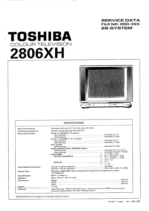 2806XH Toshiba