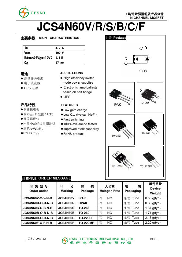 JCS4N60V