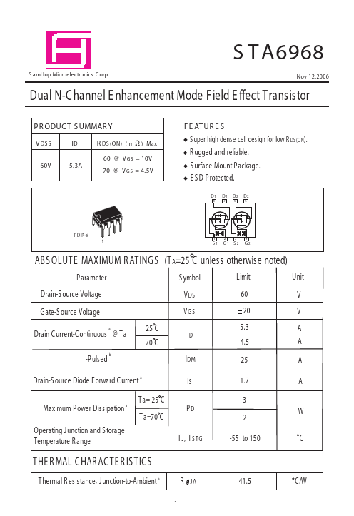 <?=STA6968?> डेटा पत्रक पीडीएफ