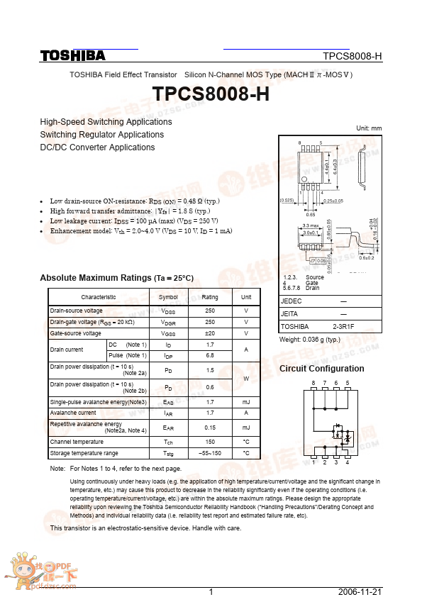 <?=TPCS8008-H?> डेटा पत्रक पीडीएफ