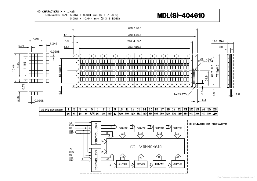 <?=MDLS-404610?> डेटा पत्रक पीडीएफ