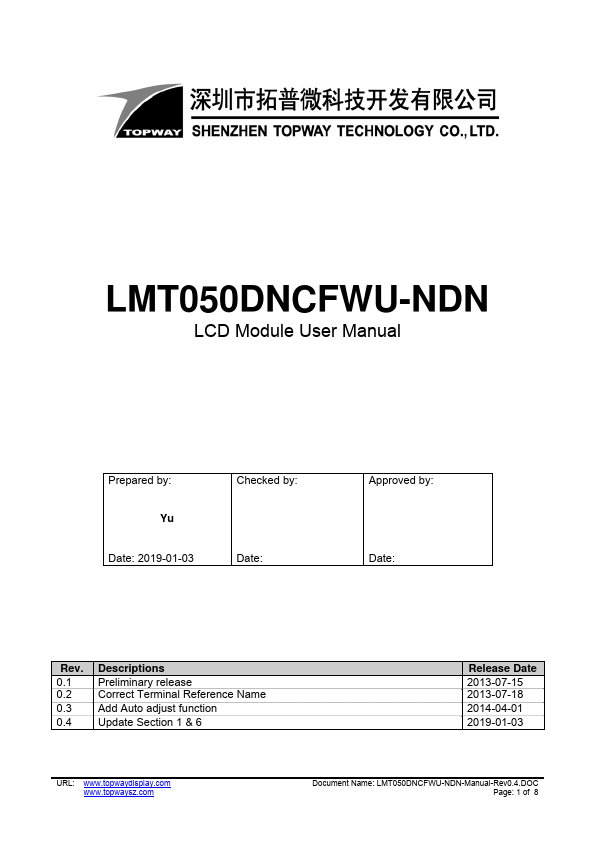 LMT050DNCFWU-NDN