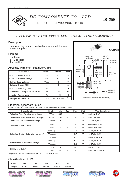<?=LB125E?> डेटा पत्रक पीडीएफ