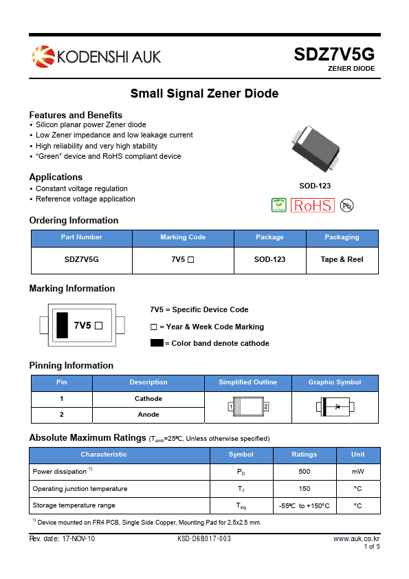 <?=SDZ7V5G?> डेटा पत्रक पीडीएफ