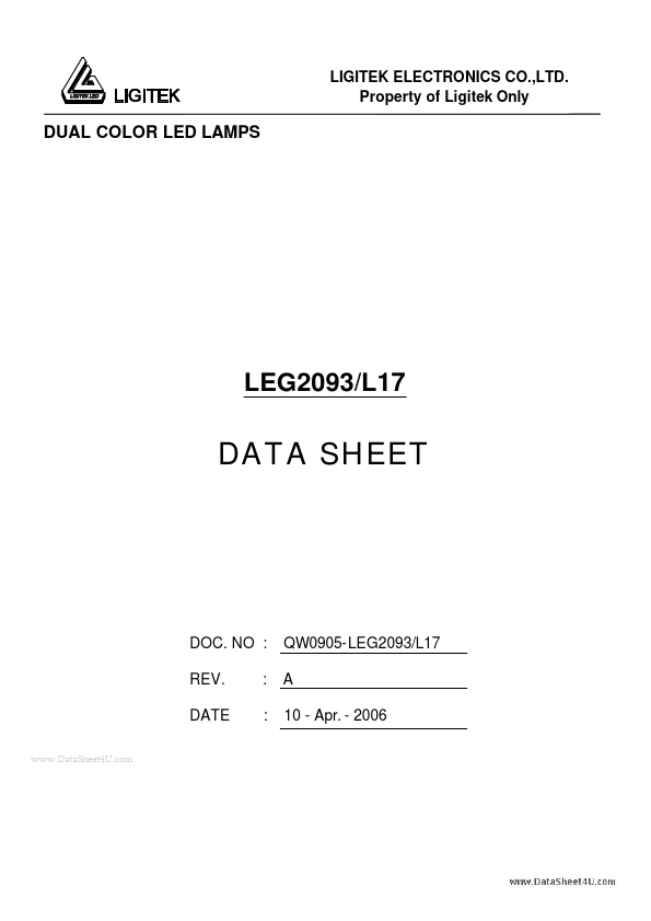 <?=LEG2093-L17?> डेटा पत्रक पीडीएफ