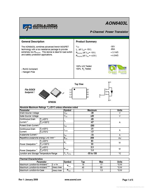 AON6403L