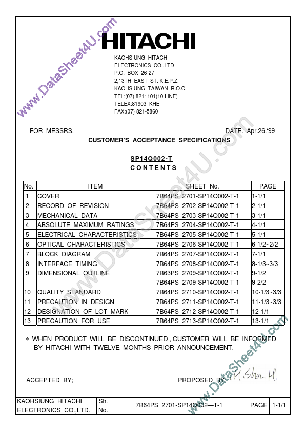 <?=sp14q002-t?> डेटा पत्रक पीडीएफ