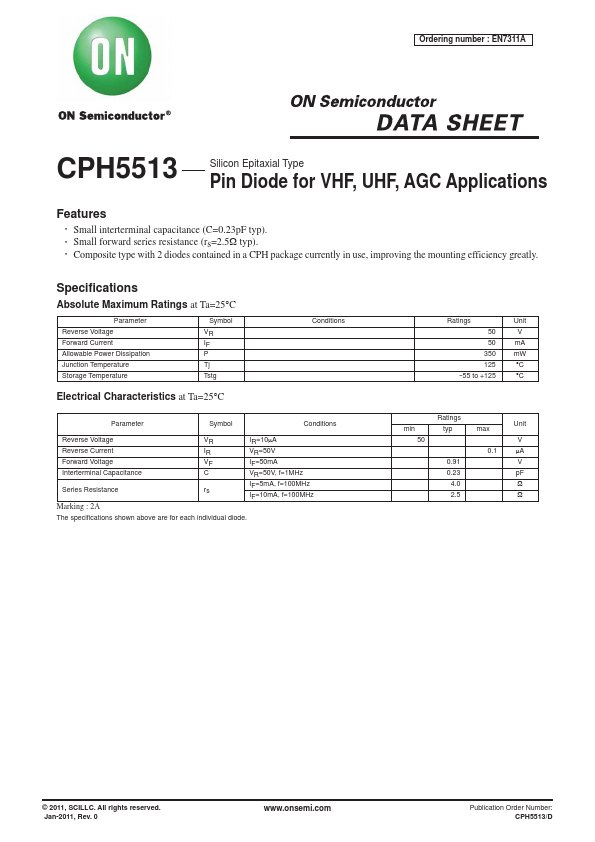CPH5513 ON Semiconductor