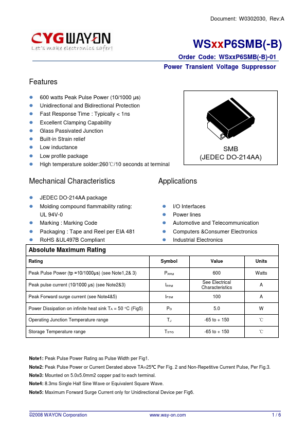 WS17P6SMB-B WAYON