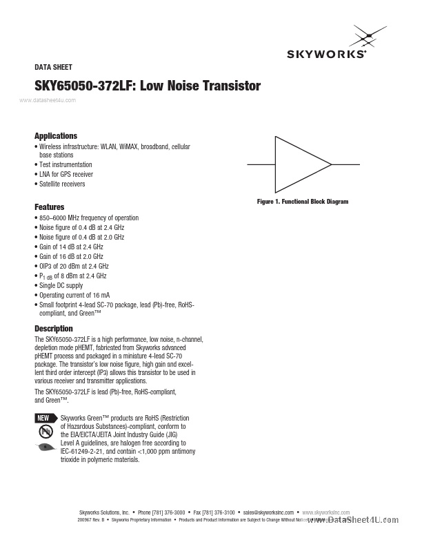 <?=SKY65050-372LF?> डेटा पत्रक पीडीएफ