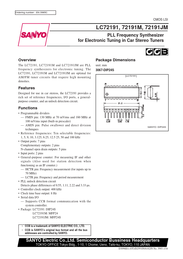 LC72191M