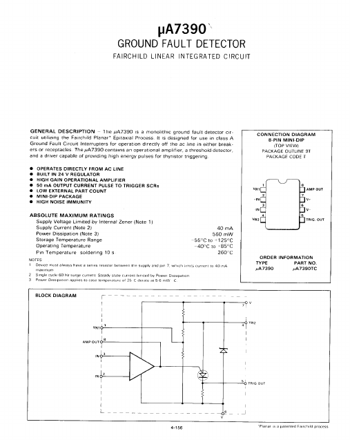 UA7390 Fairchild Semiconductor