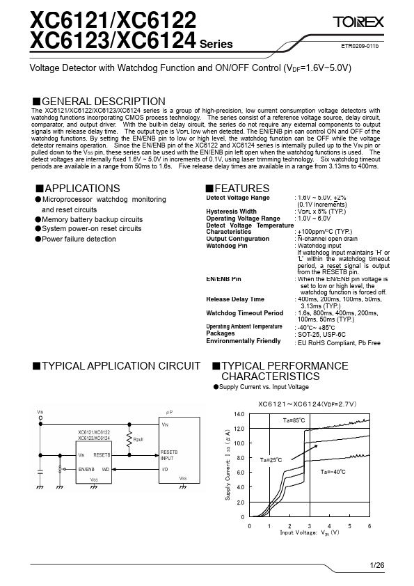 XC6124 Torex Semiconductor