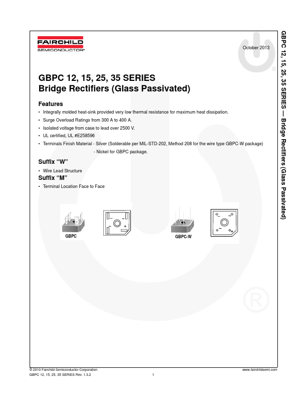 GBPC1502 Fairchild Semiconductor