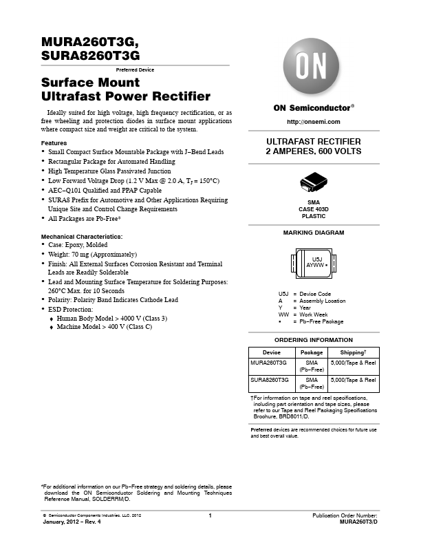 MURA260T3G ON Semiconductor