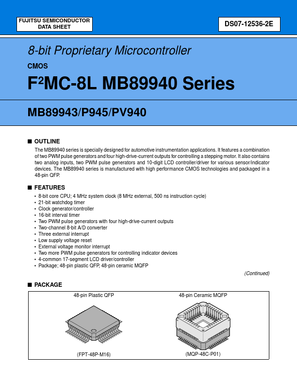 <?=MB8994x?> डेटा पत्रक पीडीएफ