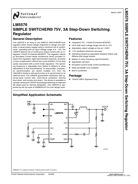 LM5576 National Semiconductor