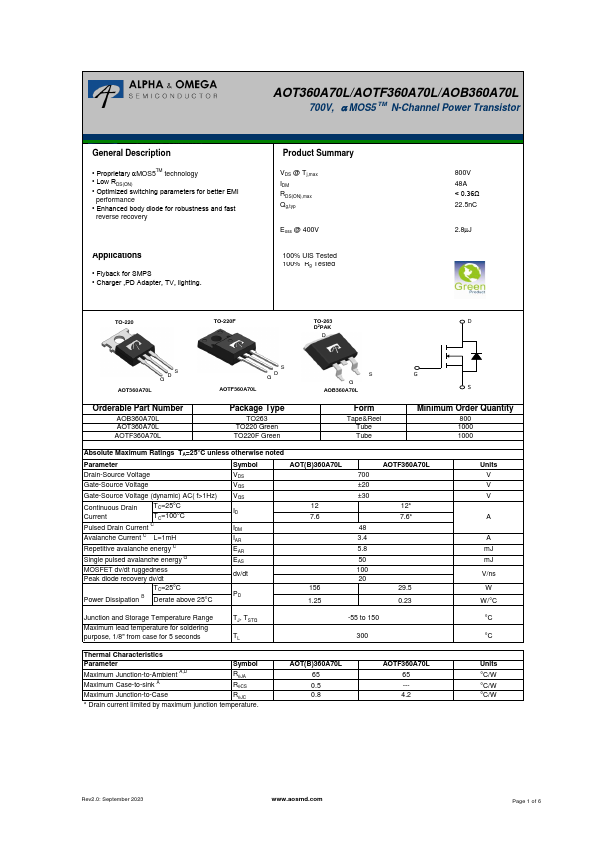 AOTF360A70L