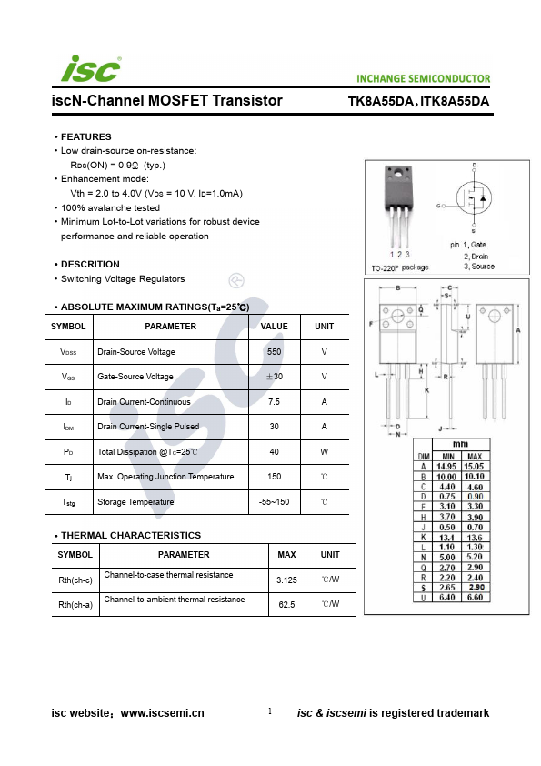 TK8A55DA INCHANGE