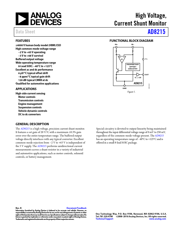 AD8215 Analog Devices