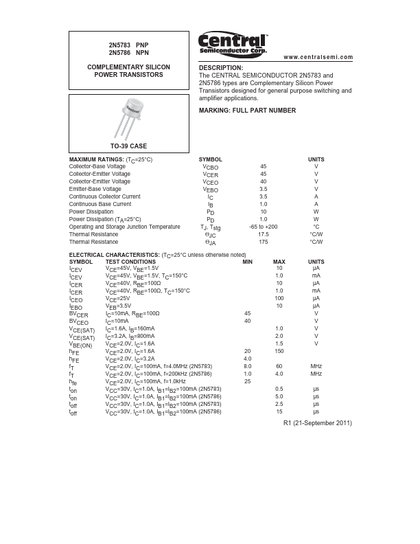 2N5786 Central Semiconductor