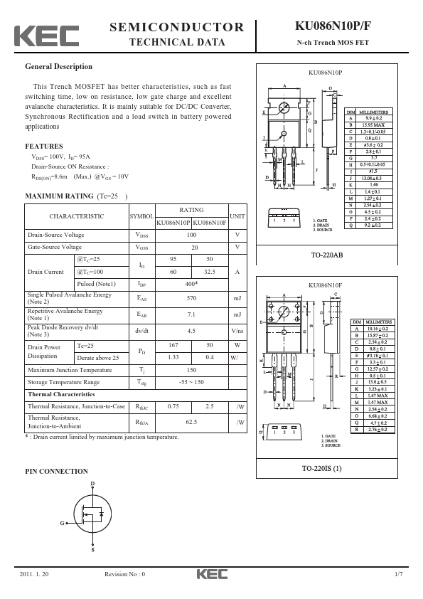 KU086N10P