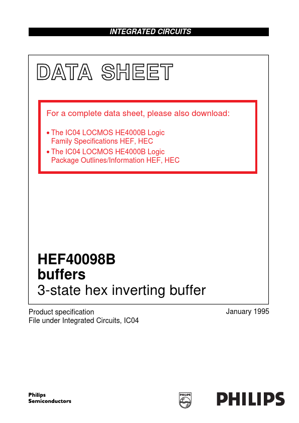 <?=HEF40098B?> डेटा पत्रक पीडीएफ