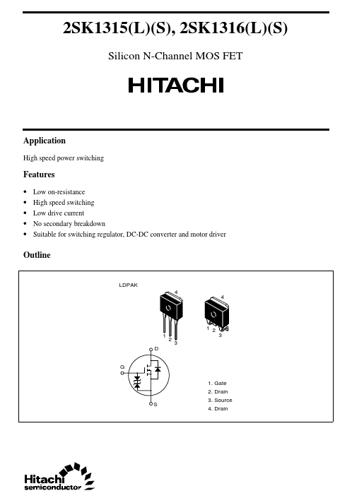 2SK1315 Hitachi Semiconductor