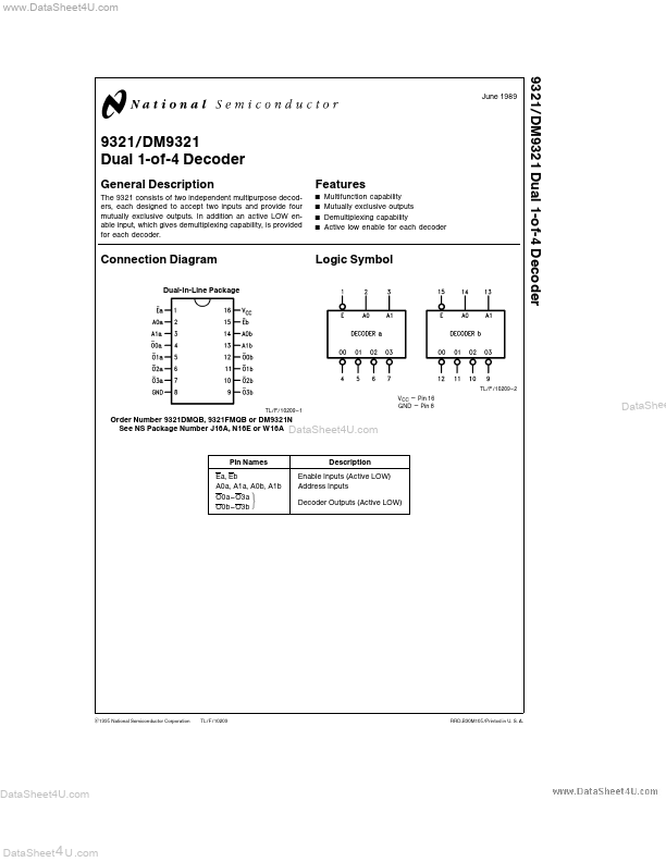 DM9321 National Semiconductor