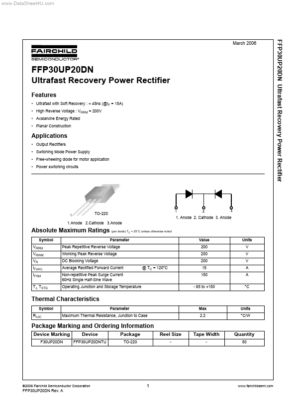 <?=FFP30UP20DN?> डेटा पत्रक पीडीएफ