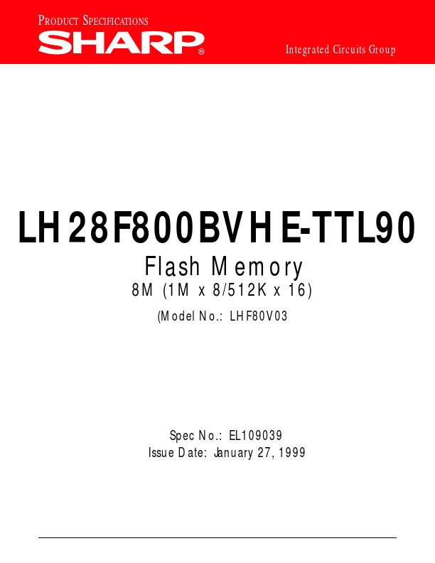 LH28F800BVHE-TTL90