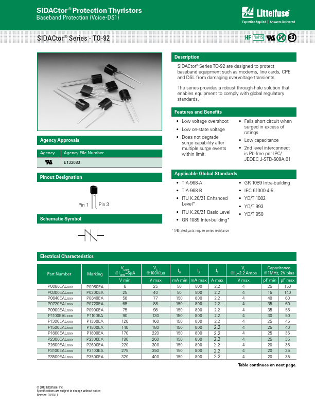 P2600EB Littelfuse