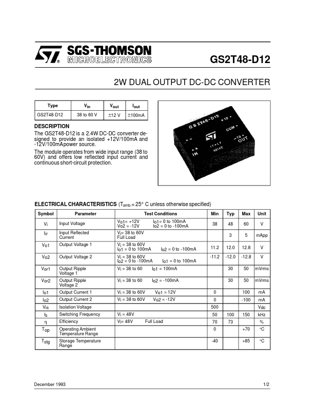 <?=GS2T48-D12?> डेटा पत्रक पीडीएफ