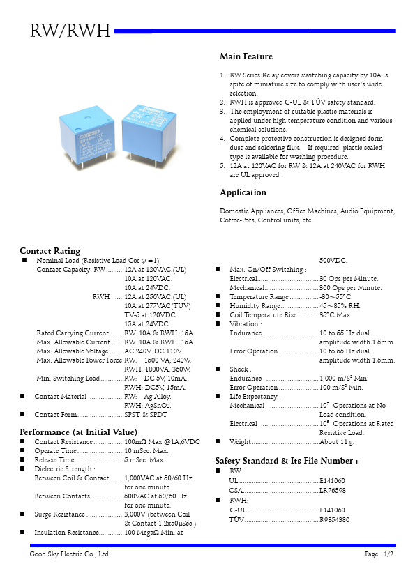 <?=RWH-SS-118D?> डेटा पत्रक पीडीएफ