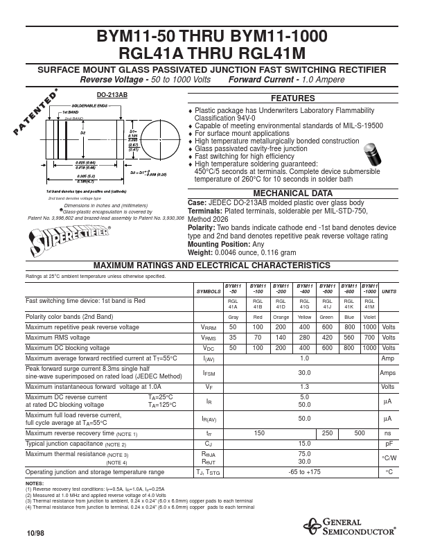 RGL41G General Semiconductor