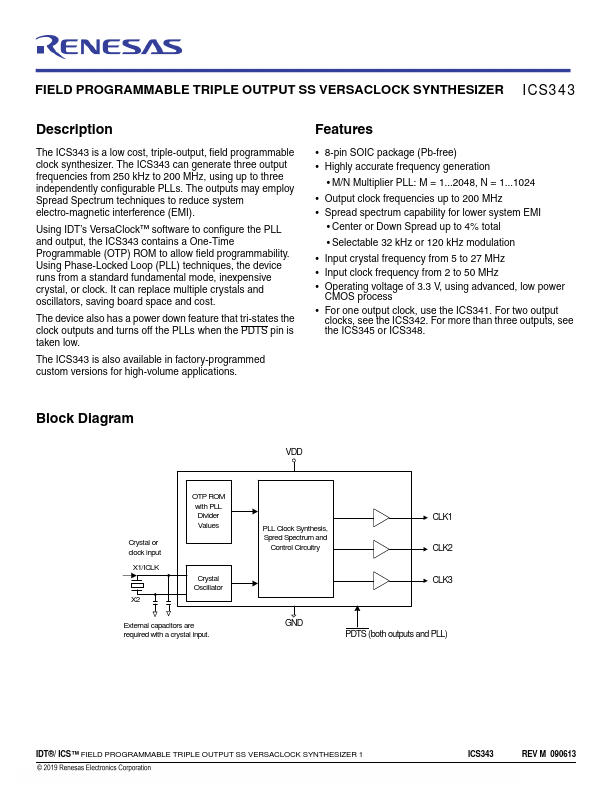 ICS343 Renesas