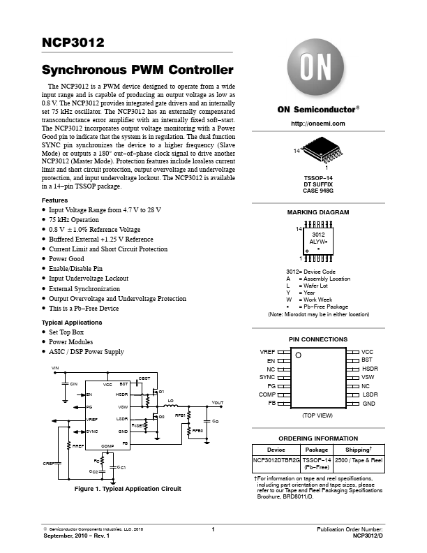 NCP3012 ON Semiconductor