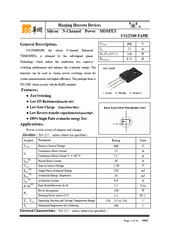 CS12N60FA9H