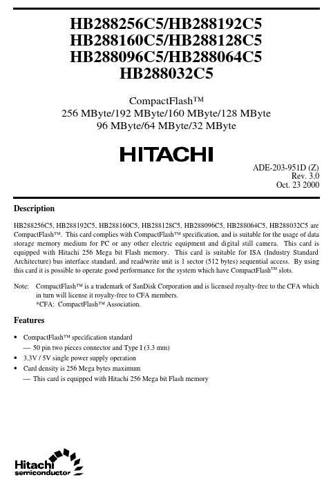 HB288064C5 Hitachi Semiconductor