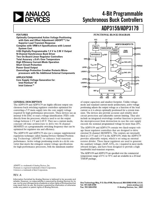 <?=ADP3159?> डेटा पत्रक पीडीएफ