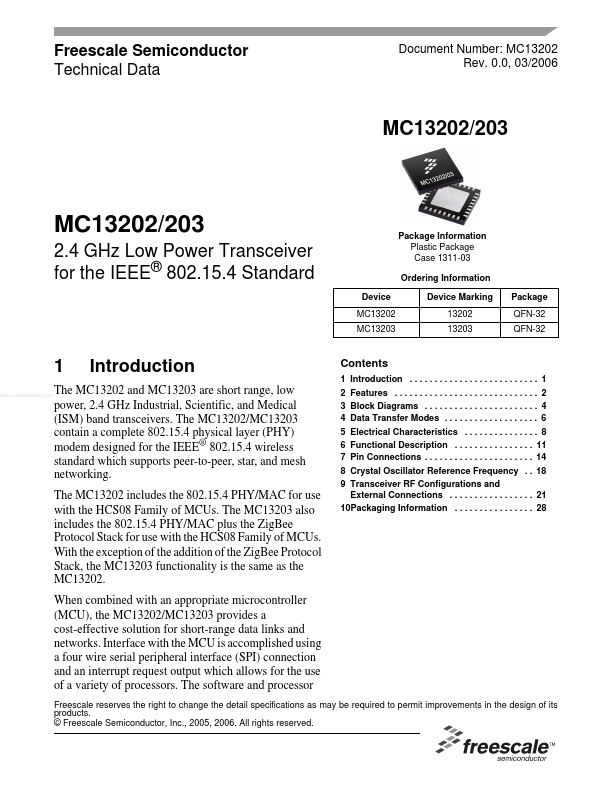 MC13203 Freescale Semiconductor