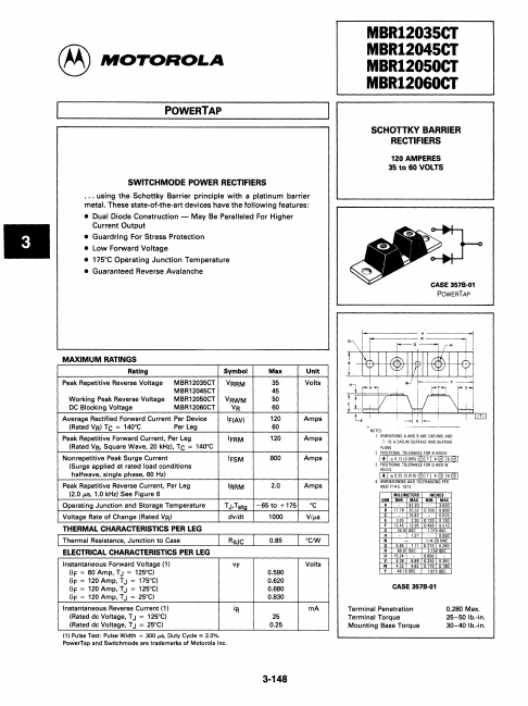 MBR12045CT Motorola